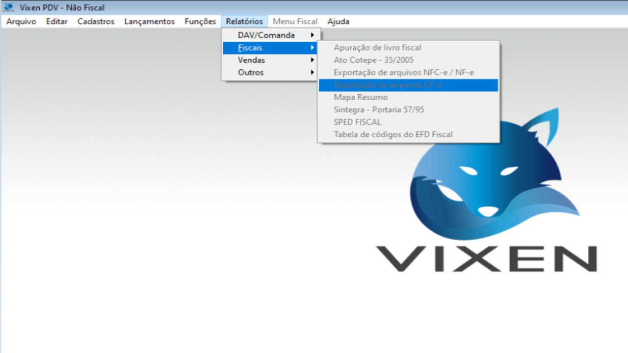 exportação de arquiovos cf-e vixen.png
